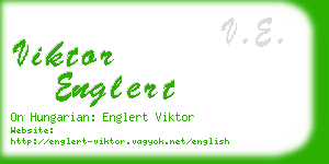 viktor englert business card